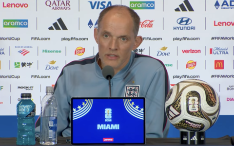 图赫尔出席三狮战前发布会